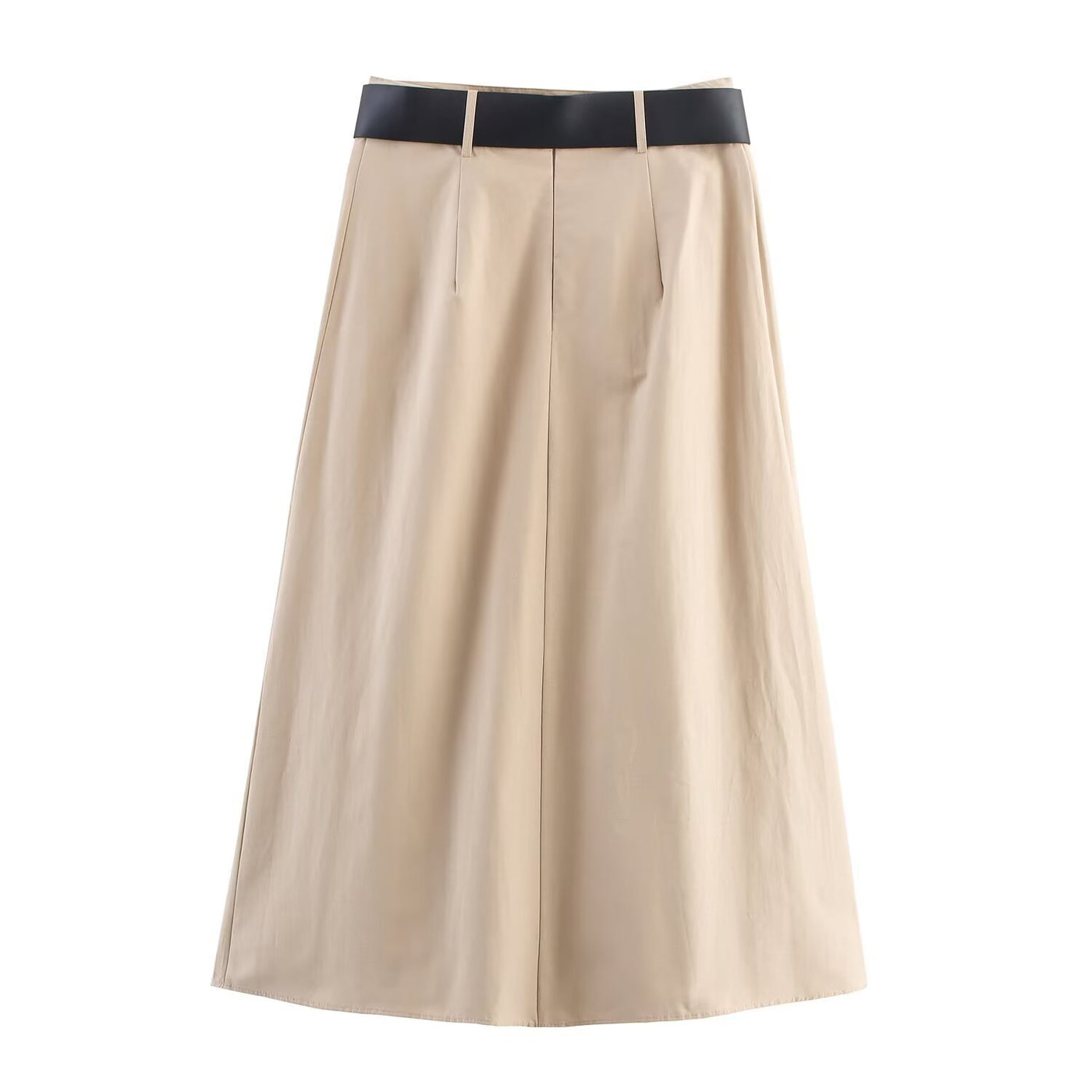 Tabitha | High-Waist Pleated Linen Midi Skirt