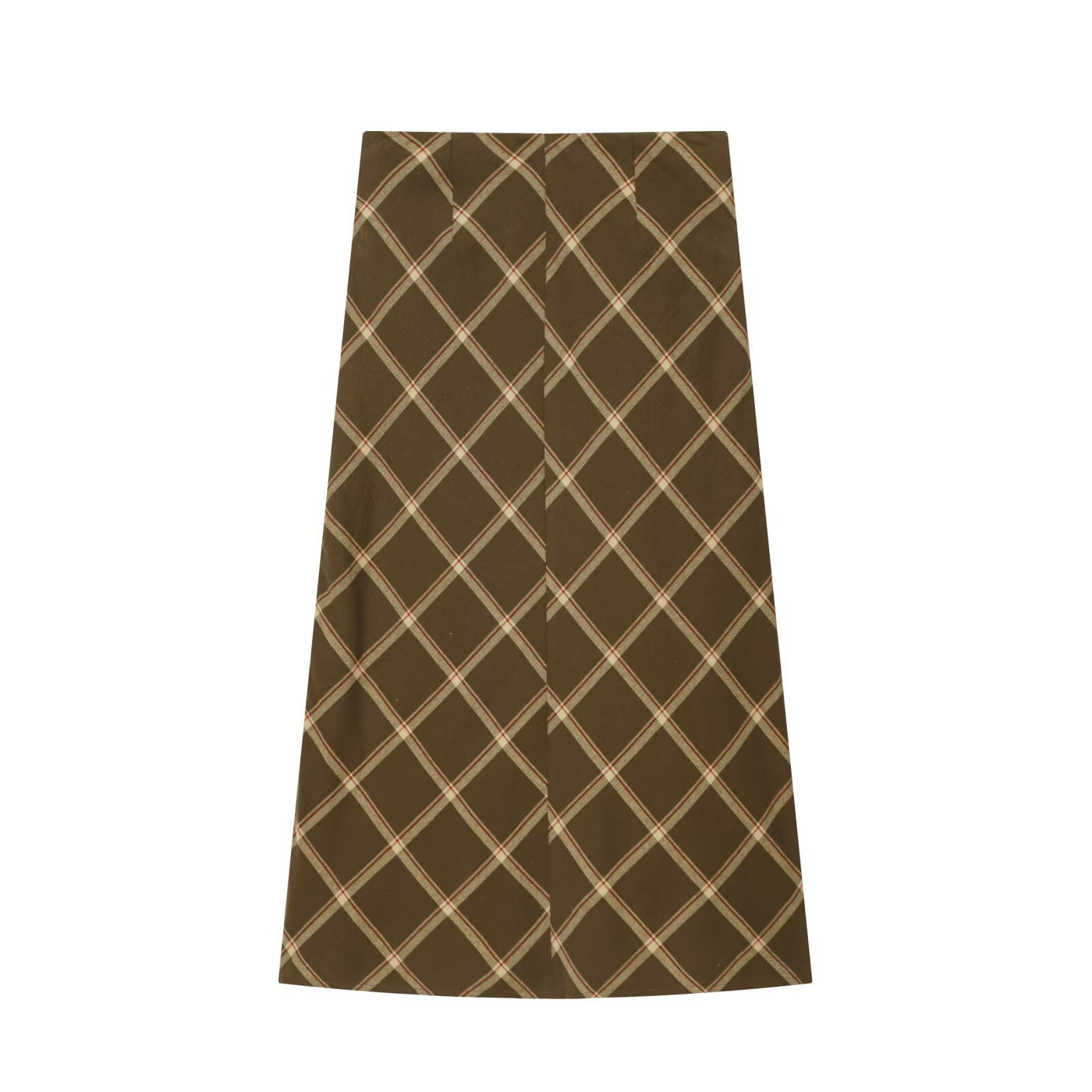 Imogen | Wrap Front Plaid Maxi Skirt