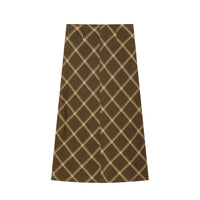 Imogen | Wrap Front Plaid Maxi Skirt