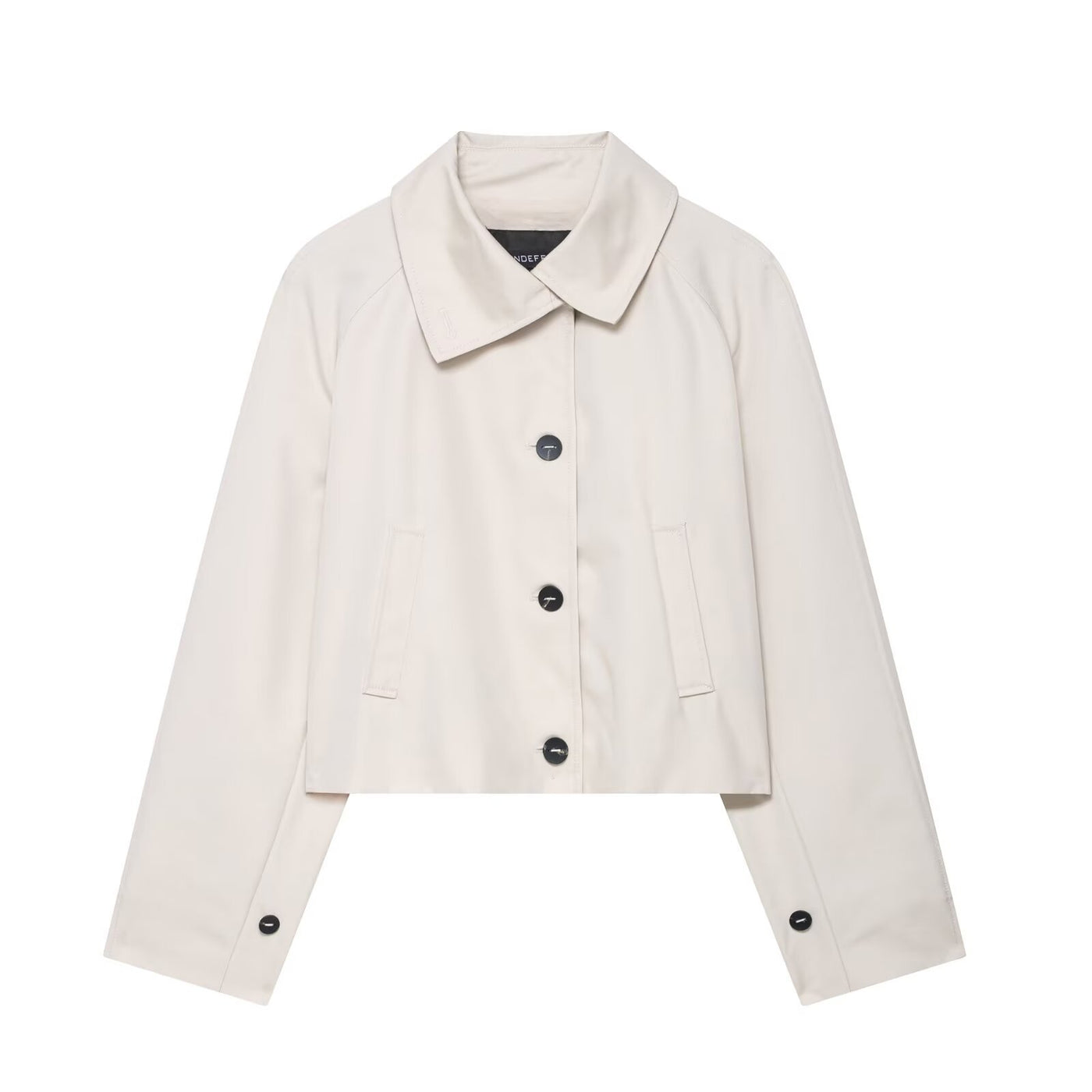 Lily | Cream Cropped Button-Front Jacket