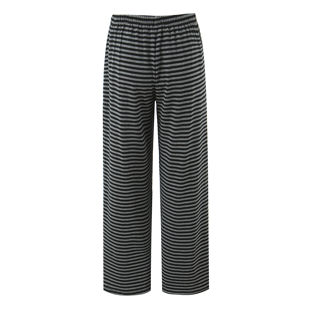 Saffron | Stripe Elasticated Drawstring Wide-Leg Jersey Trousers