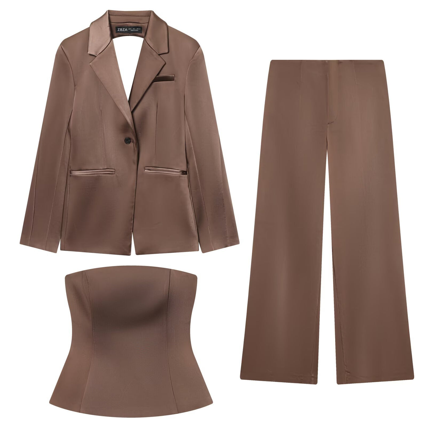 Wren | Satin Lapel Tailored Co-ord Set
