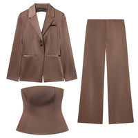 Wren | Satin Lapel Tailored Co-ord Set