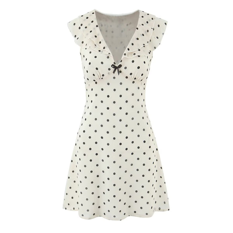 Harriet | polka dot mini dress