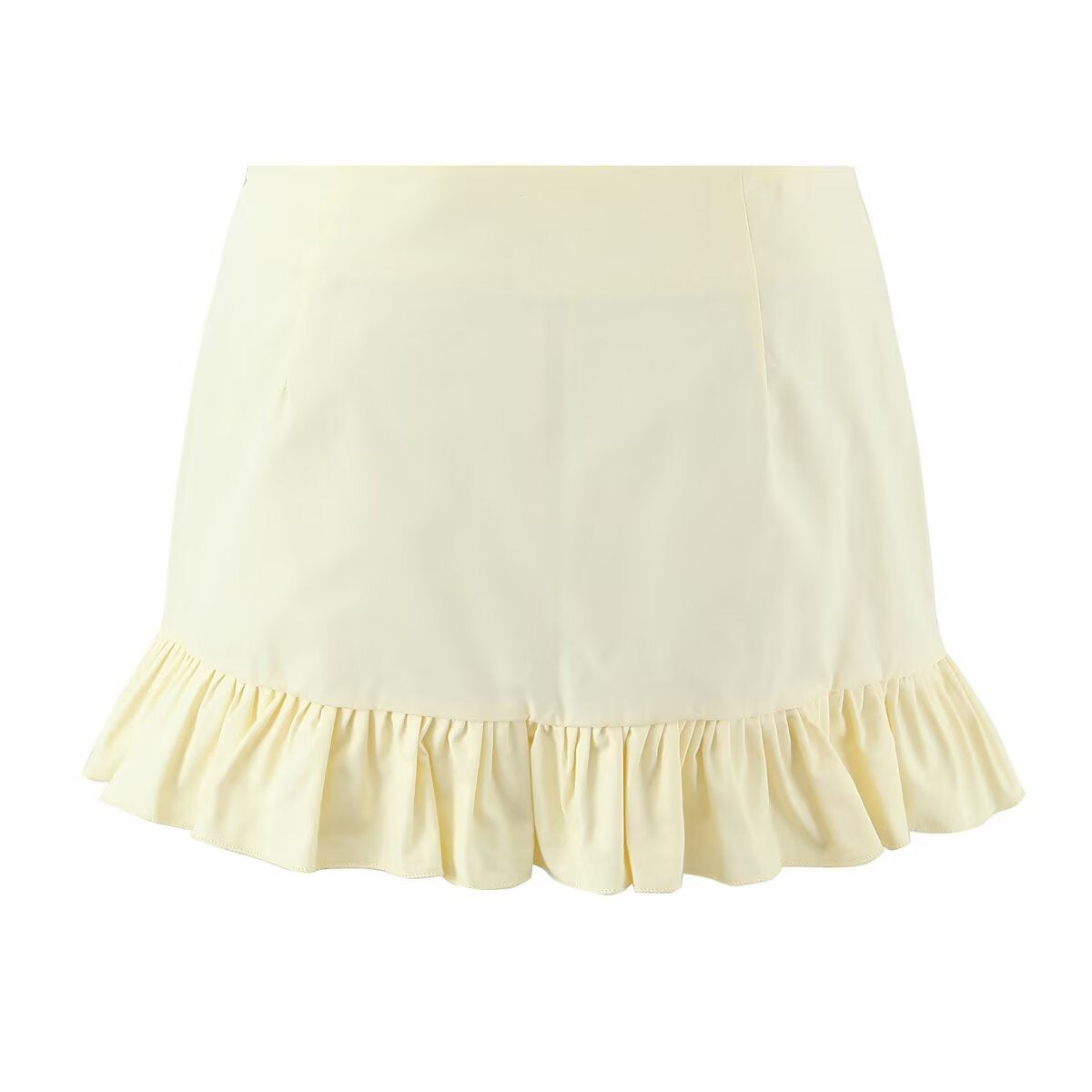 Freya | Ruffle Hem Bow Mini Skirt
