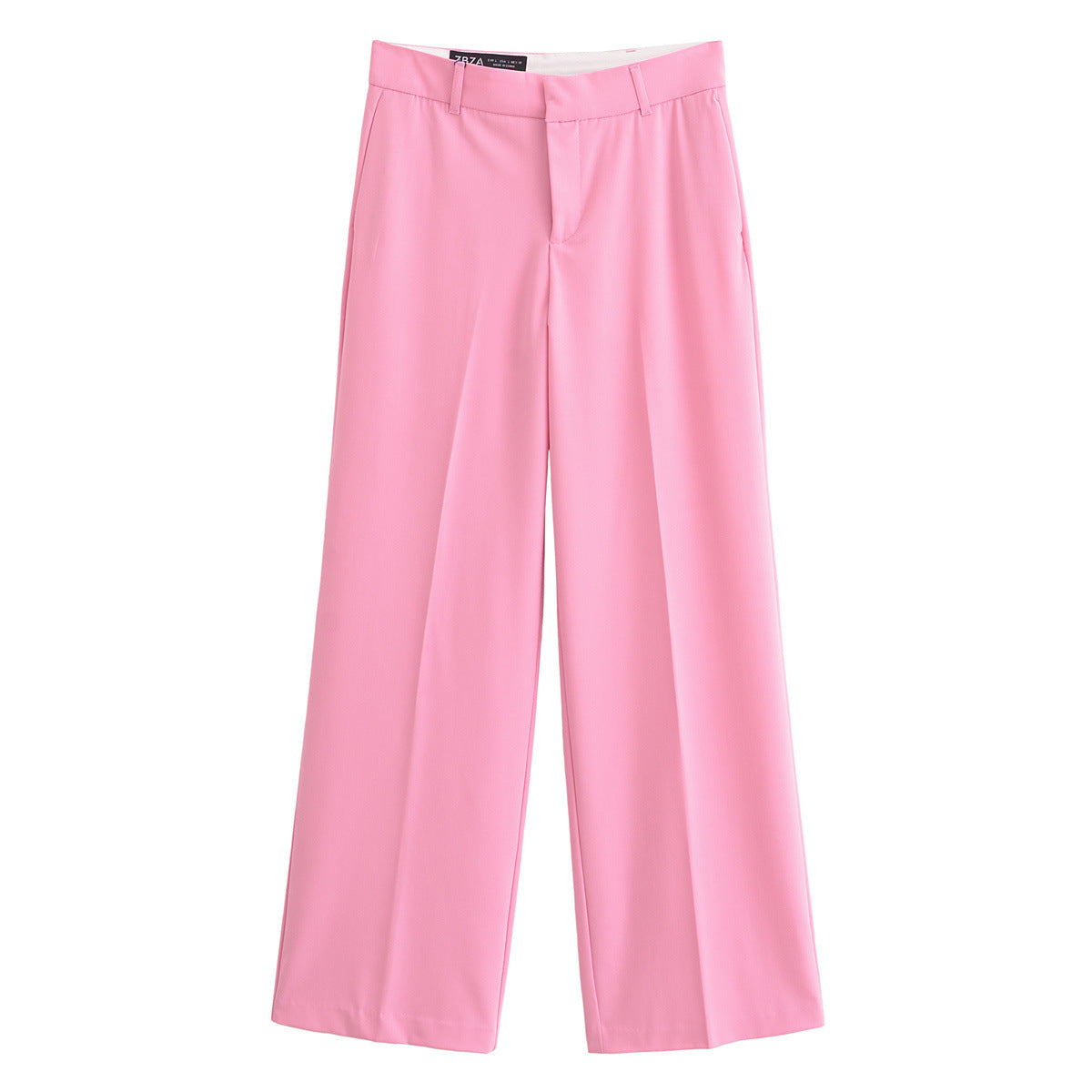 Florence | High-Waist Pressed Crease Wide-Leg Tailored Trousers