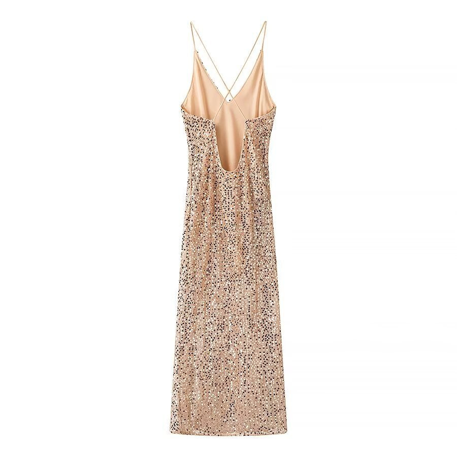 Louisa | Sequin Split Maxi Dress