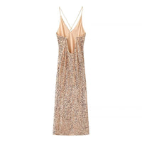 Louisa | Sequin Split Maxi Dress