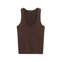 Rosa | Ribbed Knit Scoop Neck Tank Top