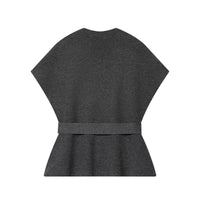 Erin | V-Neck Wrap Top Knit Midi Skirt Co-ord Set