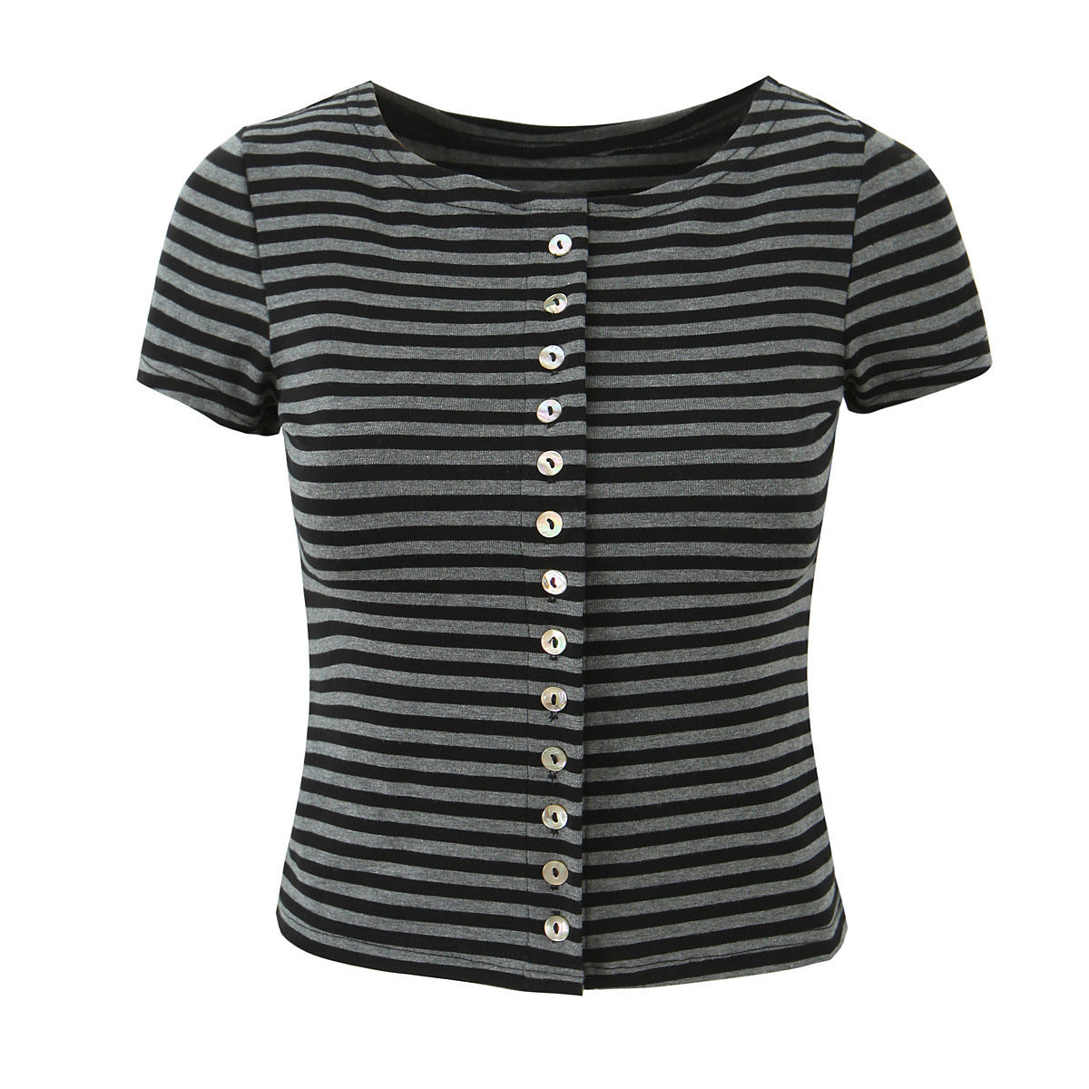 Sophie | Striped Knit Cropped Top Mini Skirt Co-ord Set