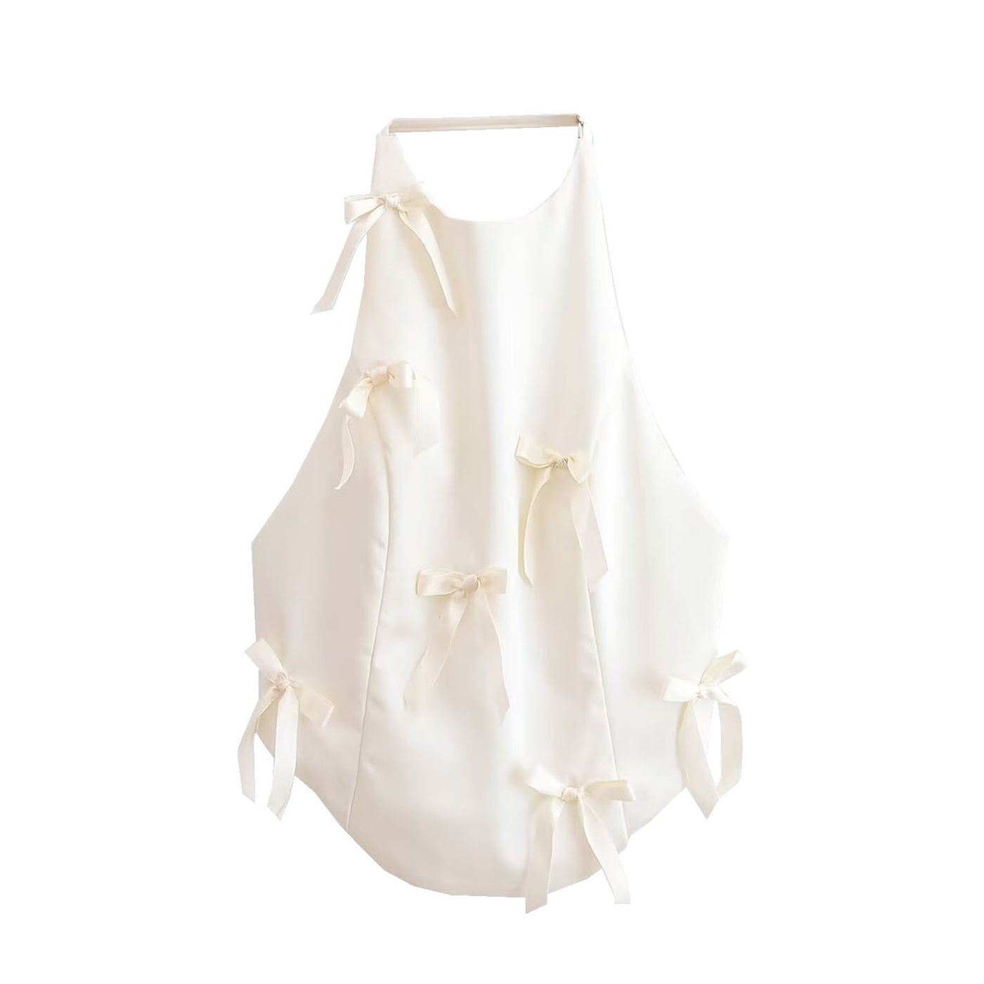 Faye | Bow Detail Open-Back Halter Top