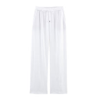 Millie | Drawstring Wide-Leg Linen Trousers with Slip Pockets