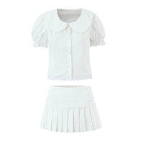 Zara | Puff Sleeve Cotton Matching Set