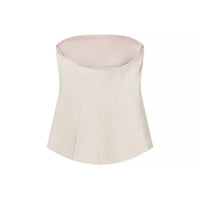 Darcy | Strapless Pleated Peplum Top