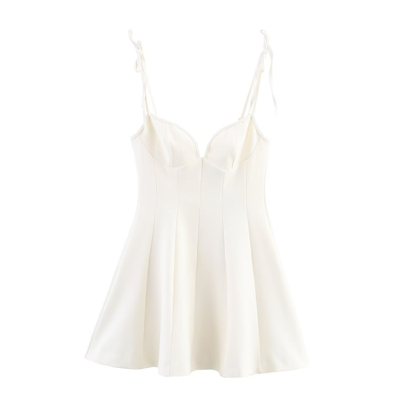 Amelie | Sweetheart Neck Corset Flared Mini Dress