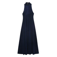 Josephine | Mock Neck Halter Maxi Dress
