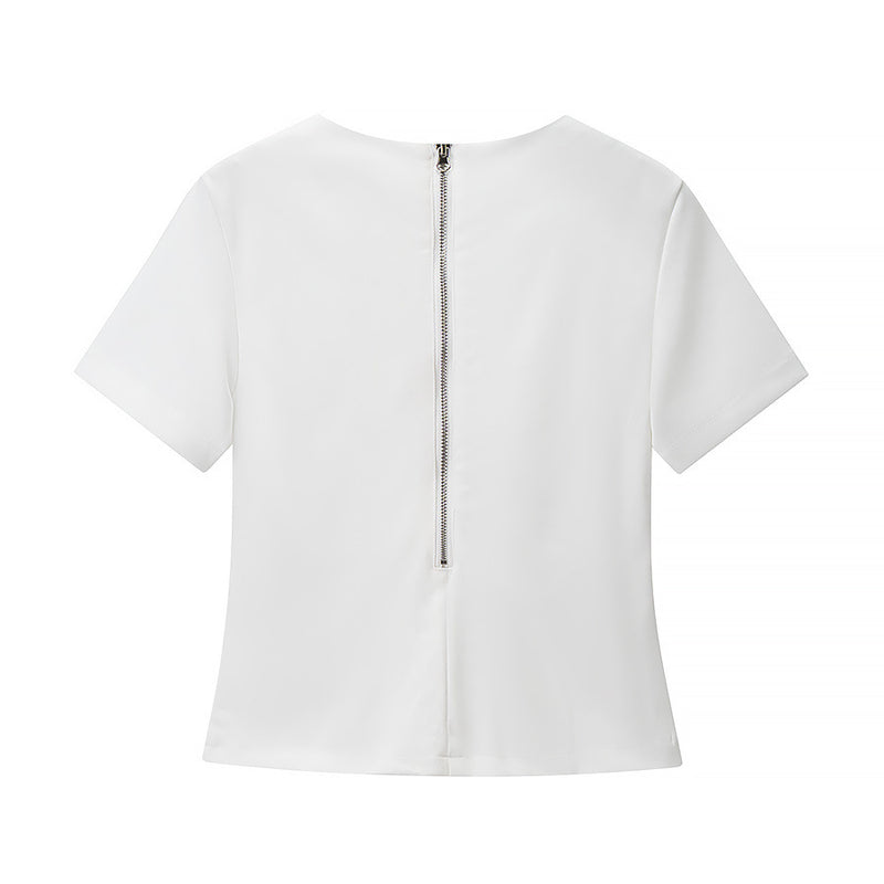 Florence | White Pleated Maxi Set
