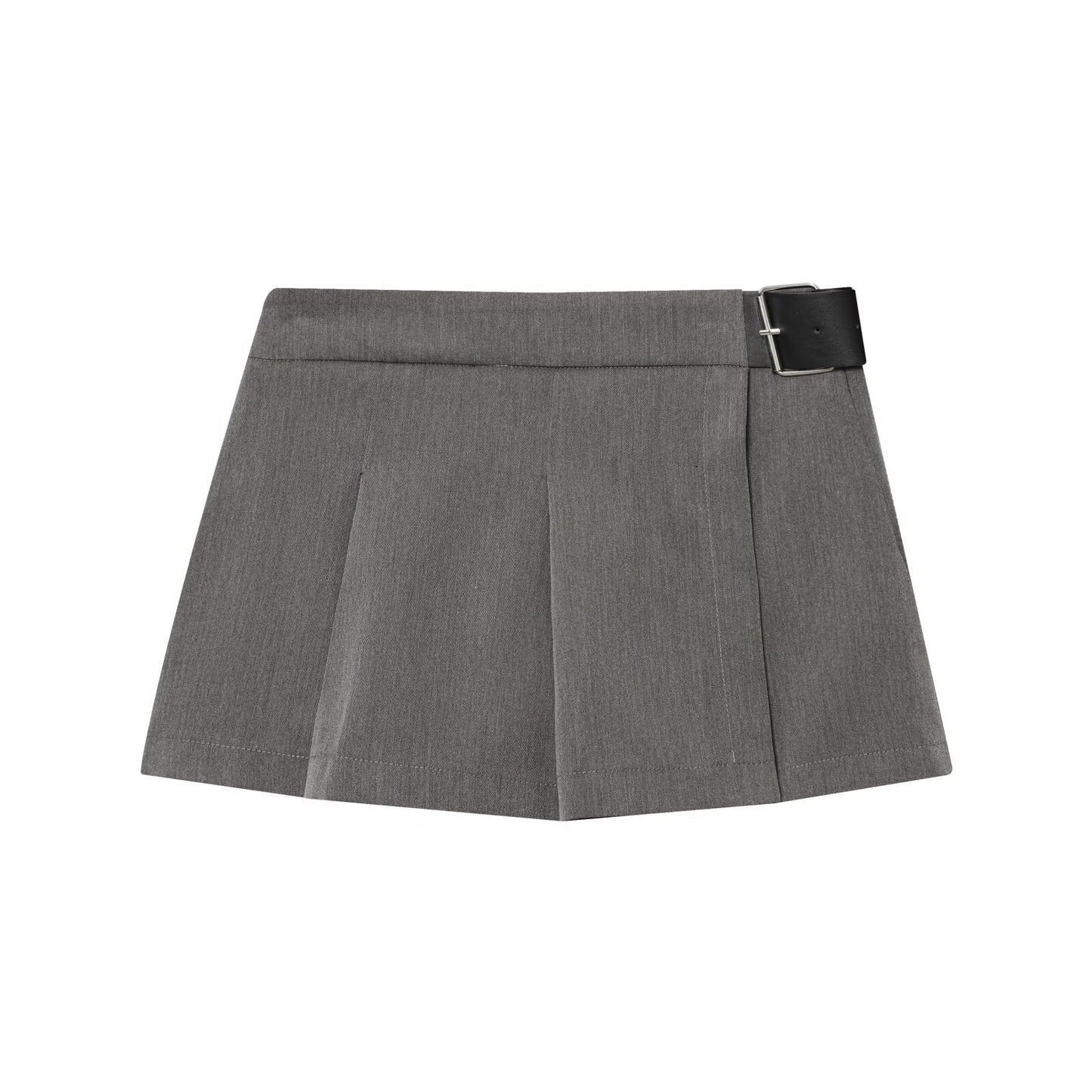Briar | Black Shorts Pleated High Waisted Mini Tailored Belted