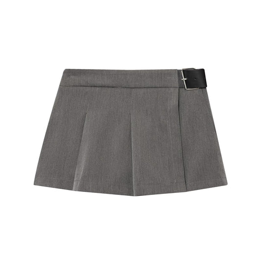Briar | Black Shorts Pleated High Waisted Mini Tailored Belted