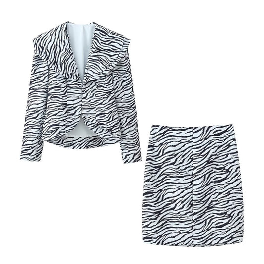 Lola | Zebra Print Blazer Co-ord Set