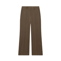Tessa | High-Waist Centre Seam Wide-Leg Tailored Trousers in Brown