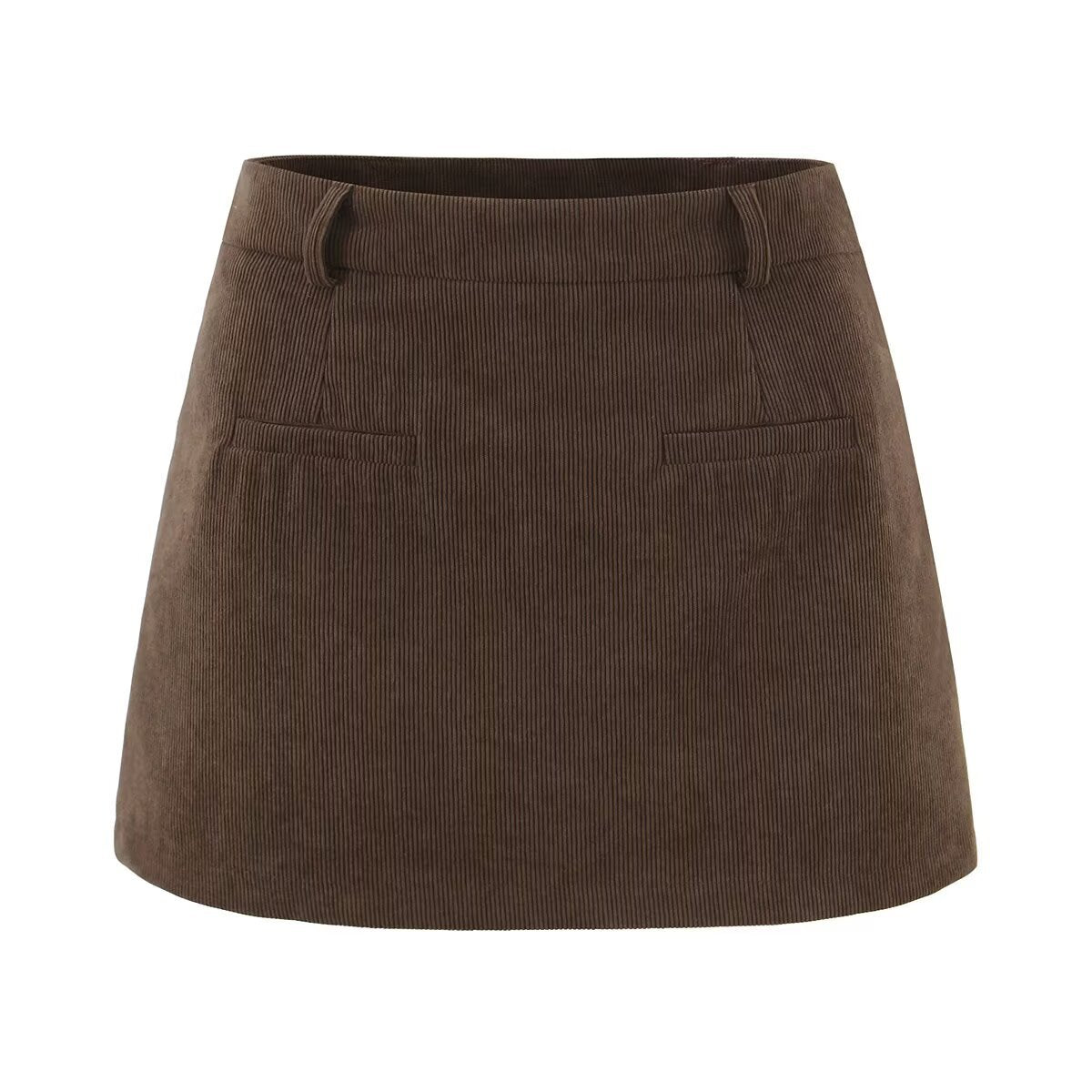 Xanthe | Fine-Wale Corduroy High-Waist Mini Skirt