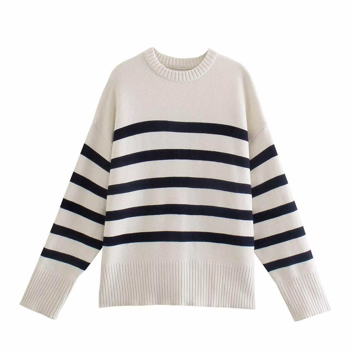 Brianna | Relaxed Striped Knit Top