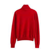 Emilia | Turtleneck Knit Pleated Skirt Co-ord Set