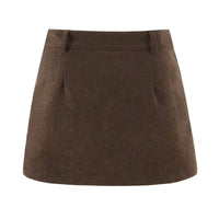 Xanthe | Fine-Wale Corduroy High-Waist Mini Skirt