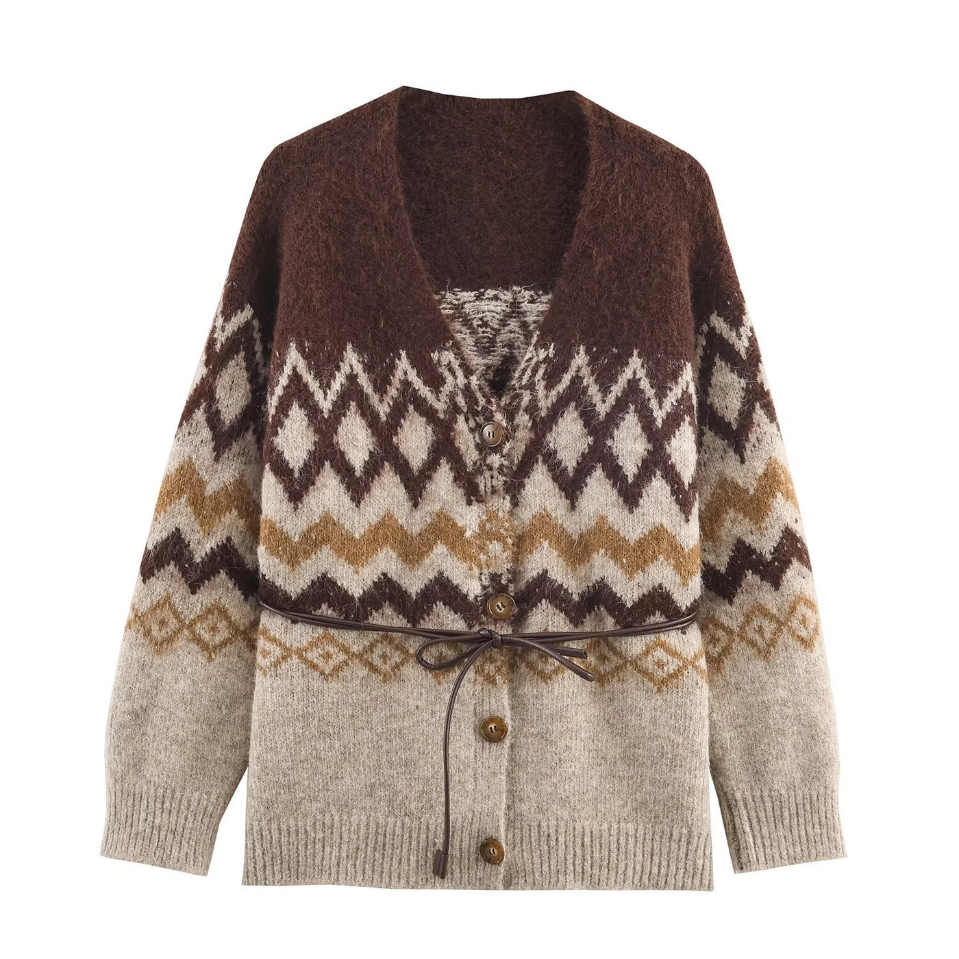 Hallie | Fair Isle Brushed Knit Co-ord Set