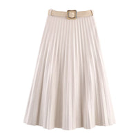 Tessa | Fine Pressed Pleat Midi Skirt