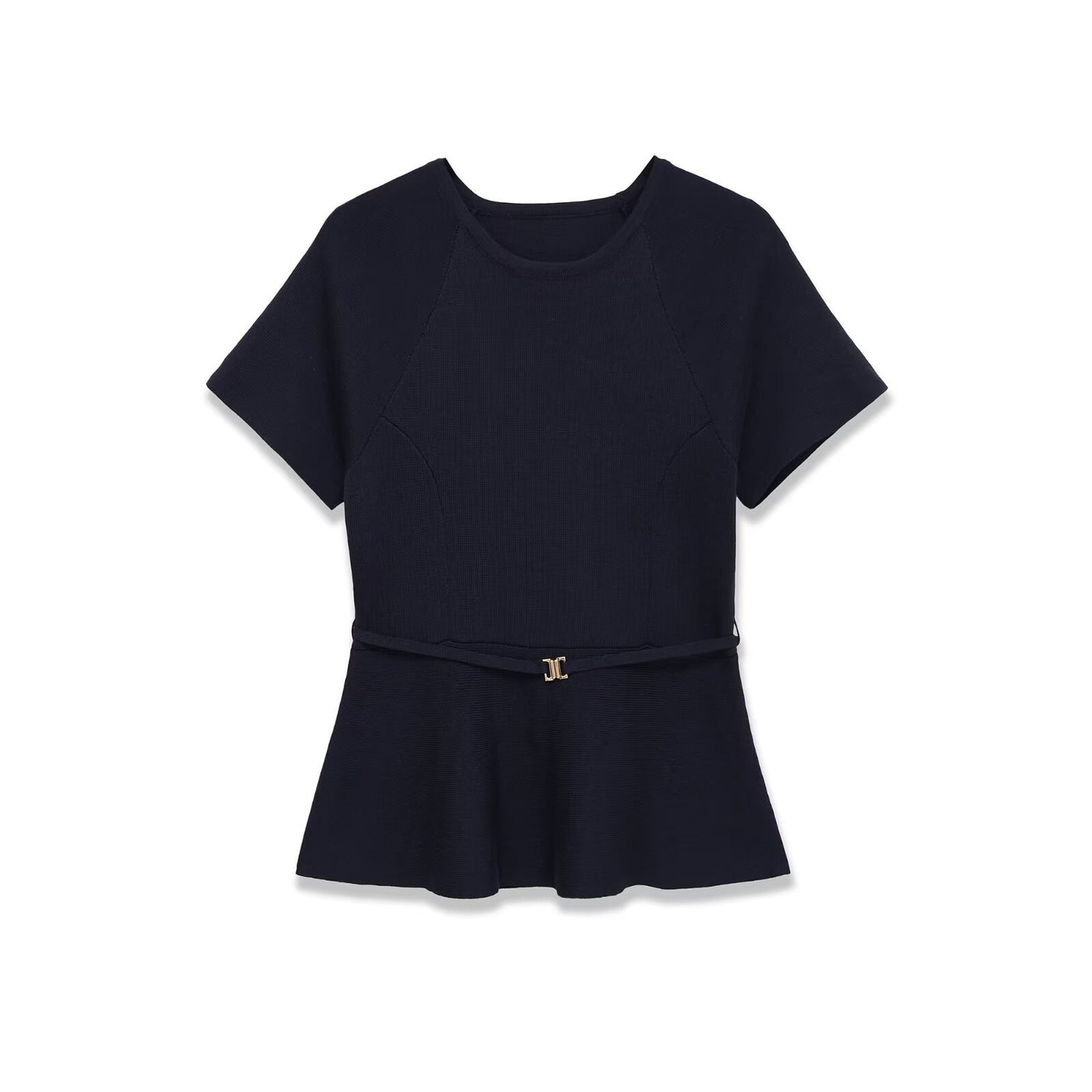 Margot | Belted Peplum Top