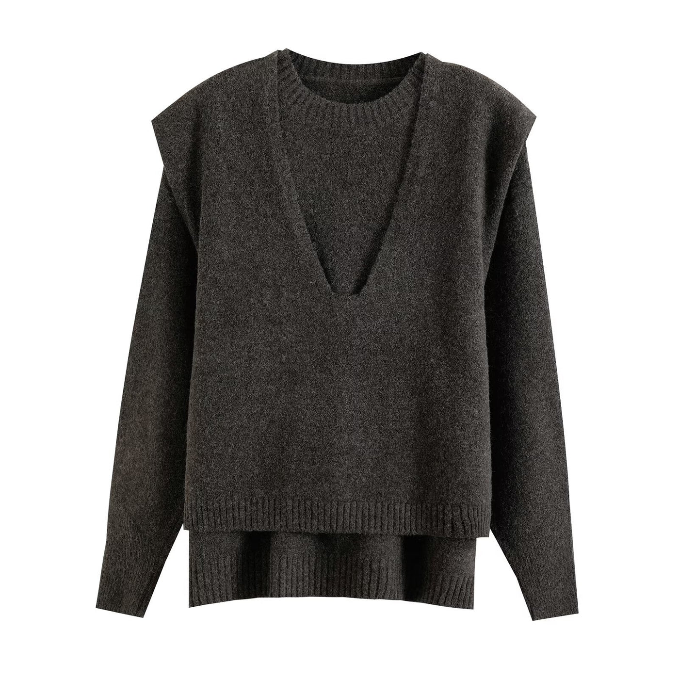 Ayla | Relaxed Layered Detail Knit Top
