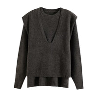 Ayla | Relaxed Layered Detail Knit Top