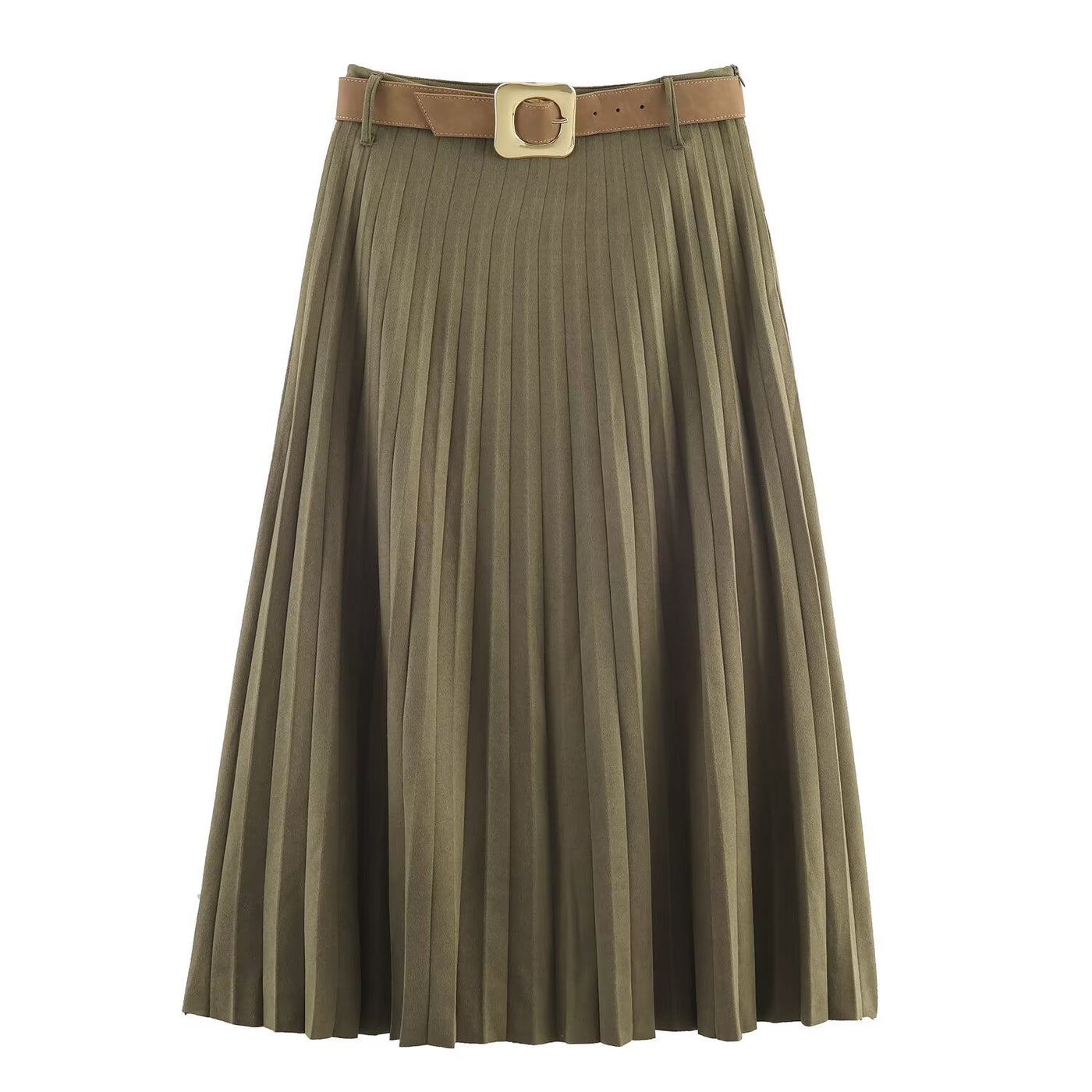 Tessa | Fine Pressed Pleat Midi Skirt