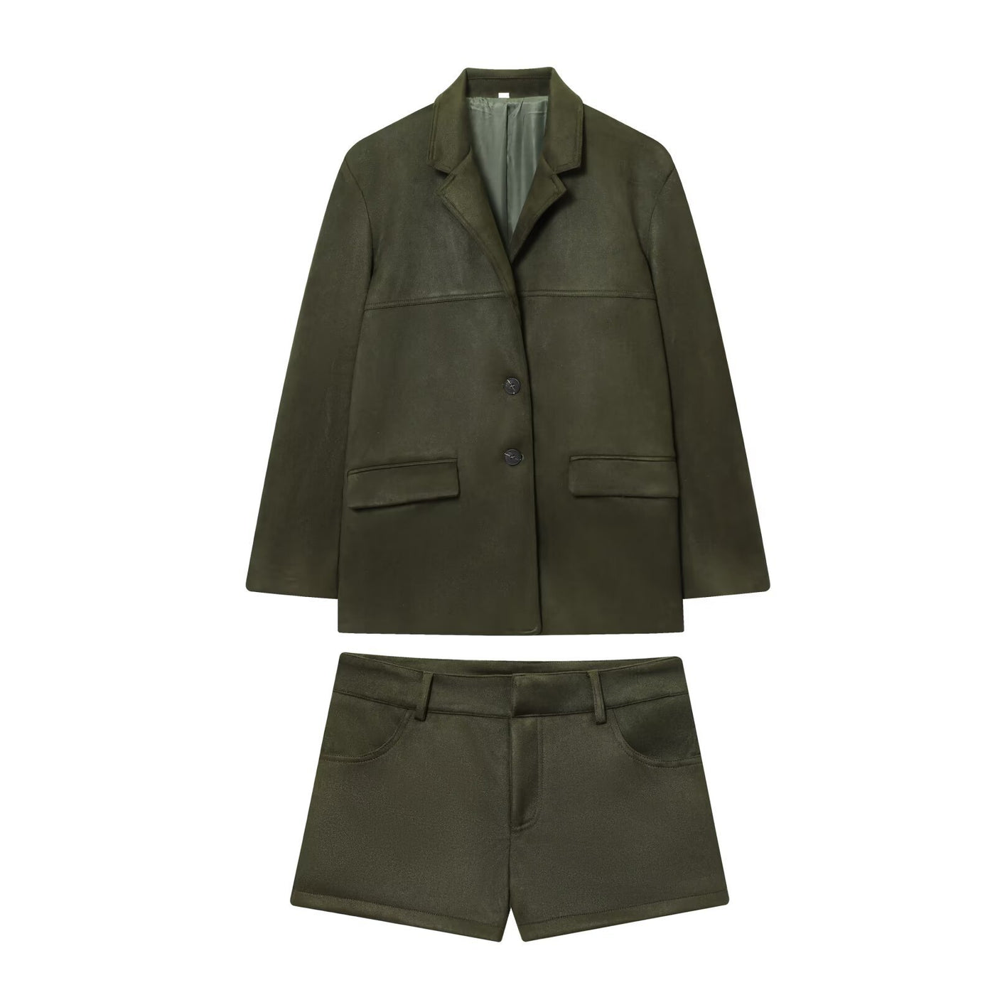 Freya | Suede Blazer Shorts Summer Co-ord Set