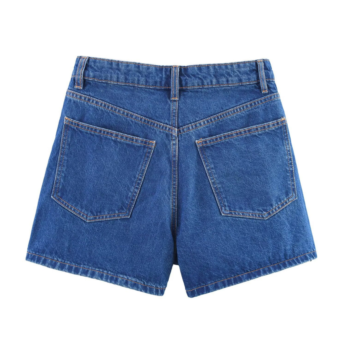 Marnie | Crossover High-Waist Denim Shorts