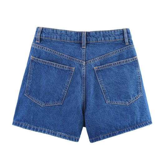 Noa | Denim Shorts Blue High Waisted Vintage Mom Fit