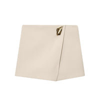 Nell | Snakeskin Print Gold Hardware Mini Skirt