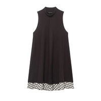 Eleanor | Mock Neck Ribbed Mini Dress
