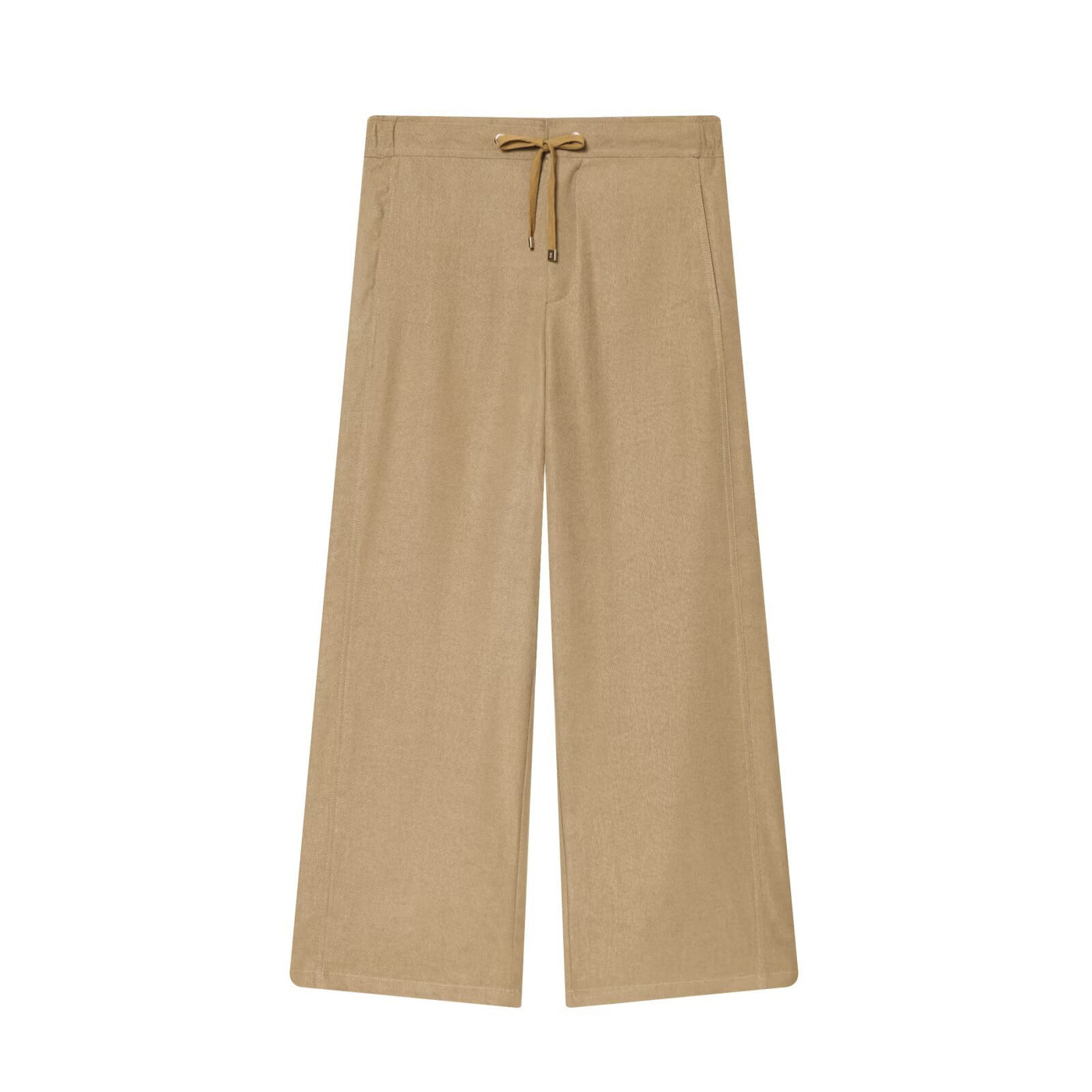 Bella | Faux Suede Zip Jacket Wide Leg Pants Set