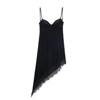 Ellen | Sweetheart Satin Lace Trim Slip Dress