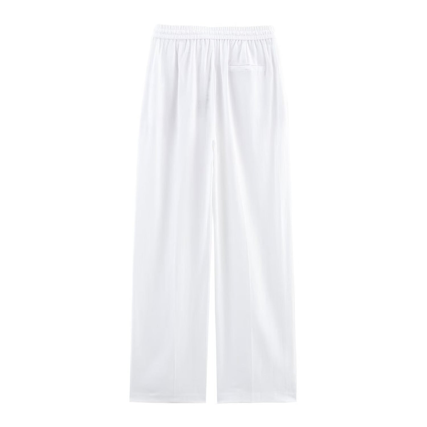 Millie | Drawstring Wide-Leg Linen Trousers with Slip Pockets