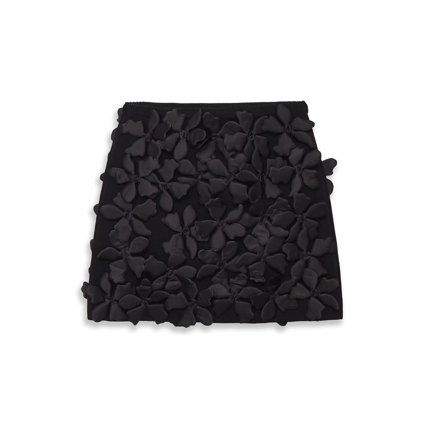 Lucy | 3D Floral Appliqué Mini Skirt