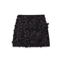 Lucy | 3D Floral Appliqué Mini Skirt