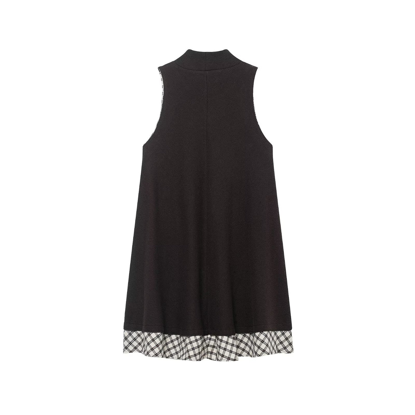 Eleanor | Mock Neck Ribbed Mini Dress