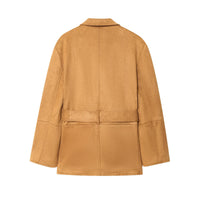 Tallulah | Belted Faux Suede Blazer