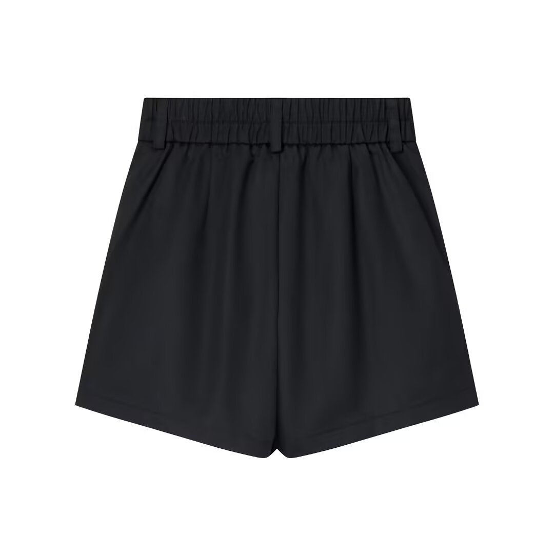Connie | High-Waist Pleated Tailored Shorts