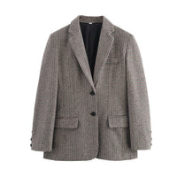 Jemima | Oversized Houndstooth Blazer